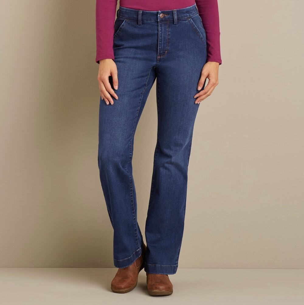 Duluth Trading Co Women's Asset Management High Rise Trouser Jeans 4X31